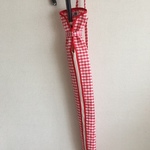 長傘カバー(赤)縁どり白タイプ