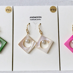 残りわずか‼︎カラフルシェルピアス／イヤリング ①ホワイト②ビビッドピンク