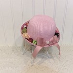 【20150909様専用：売約済】ピンクの子供用麦わら帽 子：グミ　果物編 　 
