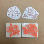再販！消しゴムはんこ☆薔薇   バラ セット
