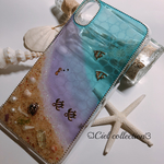 【tamuchaaan様専用】砂浜に水面模様のiphone Xケース🐚