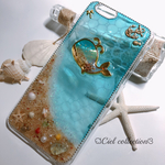 【chicorobo様専用】砂浜に水面模様のiphone 6ケース🐚