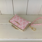 がま口Wキーケース＊モロッカンオpink＊