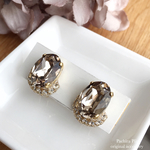 ＊人気です再販6♡＊大人のシックなビジューイヤリング＊swarovski greyge&crystal classical bijou earring