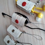 コード巻き巻き　カバンみたいな　ワニ革みたいな