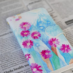 花の水彩画スマホケース『Gerbera』iPhone ／Android