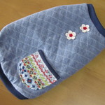 【wanko様オーダー品】ウインタータンク(ブルーフラワー)　