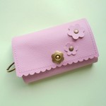 お花付き・スマートキー対応キーケースⅡ・お好きなカラーで・受注販売