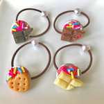 お菓子のヘアゴム 4個set