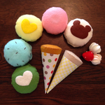 フェルトままごと アイスクリーム（５個入り）