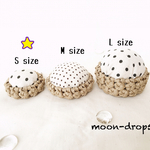 裁縫 針刺し Ssize white dots