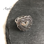 ハート♡シルバー系 コンチョ リング♡  ハートリング