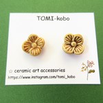 お花のピアス＊チタンポスト