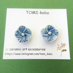 北欧風お花のピアス＊チタンポスト（イヤリング）
