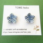 お花のピアス＊チタンポスト（イヤリング）