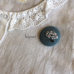 刺繍ブローチ 紫陽花