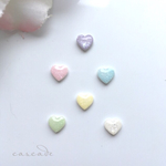 パステルカラーの一粒ピアス（ミニハート）