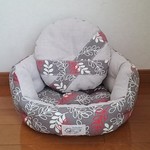 SALE ラウンドベッド=北欧風リーフ=