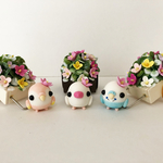 再販ピーちゃんと花ぐるま