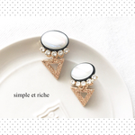 monotone cabochon &SWAROVSKI