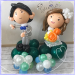 新郎新婦バルーンアート 〜海のイメージ〜