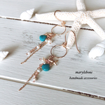 ＊再販＊【14kgf】ターコーズ×スターフィッシュ＊ロングピアス
