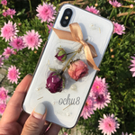 バラのスワッグ風iPhoneケース