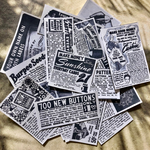  ヴィンテージ裁縫洋書シール1953 #広告① 