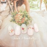 再販7＊結婚式に 押し花 ハートブーケ＊ブライダル ウェディング 成人式 卒業式 入学式 プリザ ビジュー ピンク シアー 上品 ナチュラル プリンセス 繊細 春 夏 秋 冬 お呼ばれ 二次会 人気