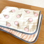 いちごみるく♡アイスの ガーゼケット