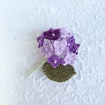 紫陽花のコサージュ  パープルNo.2
