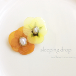tropical viola brooch 
