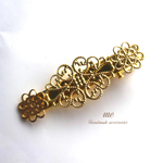 gold flower(ヘアクリップ)