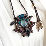 R様ご予約品: amulet of fluorite / blue green