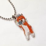 カメラ柴犬キーホルダー