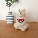 しろくま貯金箱のスイカ