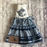  [再販]  952 Katze×青レース模様 ワンピース ブライス Blythe アウトフィット