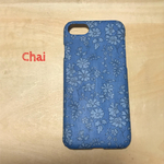    No.214 新柄 受注製作 リバティ カペル  capel ブルー&ブルー  iPhoneケース