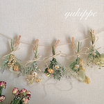 ドライフラワーガーランド❁﻿ white natural garden