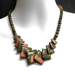 天然石 ユナカイトネックレス 　　171221833