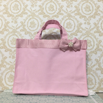 リボンバッグ☆A4トート☆ピンク