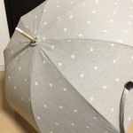 《受注生産》こだわりの日傘ベージュに星