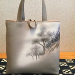留袖 着物 ★珍粋小紋 風景紋様 ★巾着付