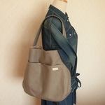*tomiyan00様ご予約品*【帆布セミオーダー】たっぷり収納*デイリーショルダー*トート☘