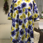花模様Tシャツチュニック