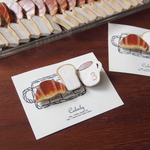 ＊再販＊陶土：モーニングセットブローチno.3　クロワッサンバージョン