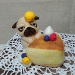 スイーツあにまる／チーズケーキとパグ