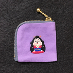 刺繍 ピルポーチ お福さん