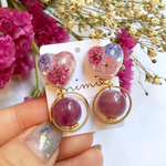Heart × round イヤリング♡