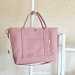 【即納】８号帆布トートバッグ ＭＳ ローズピンク